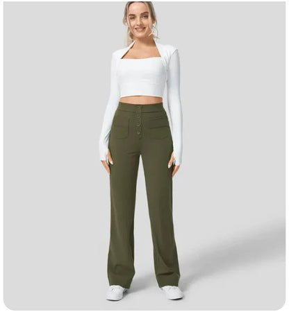 Jade | Elastic high waist pants