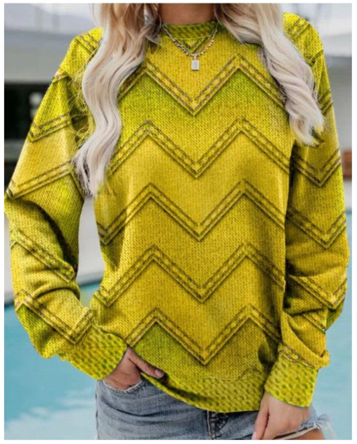 EVA - GEOMETRIC CASHMERE SWEATSHIRT