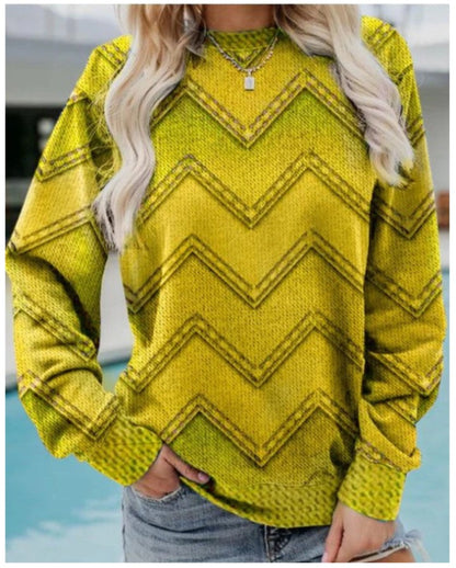 EVA - GEOMETRIC CASHMERE SWEATSHIRT