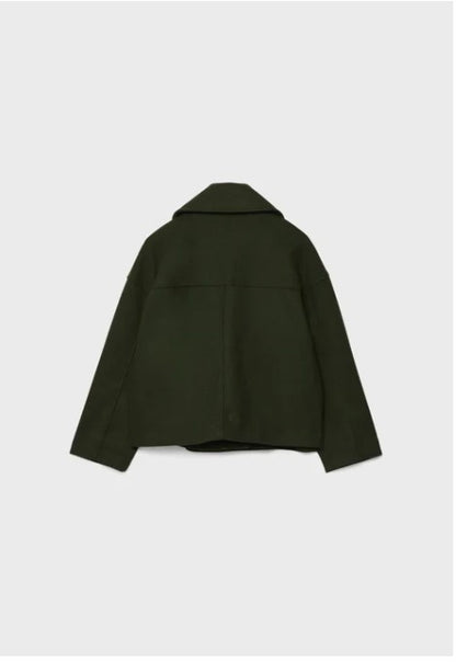 Olivia - Chic Short Coat with Double Row Button Closure