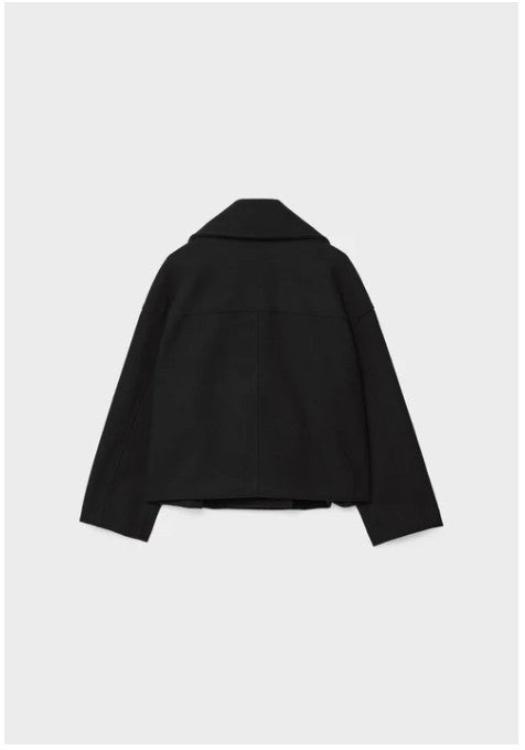 Olivia - Chic Short Coat with Double Row Button Closure