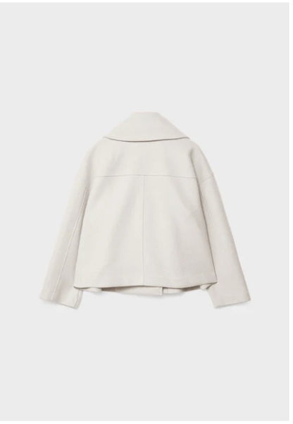 Olivia - Chic Short Coat with Double Row Button Closure
