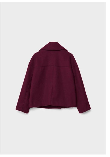 Olivia - Chic Short Coat with Double Row Button Closure