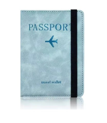 RFID-Blocking Passport Holder – Leather Travel Wallet