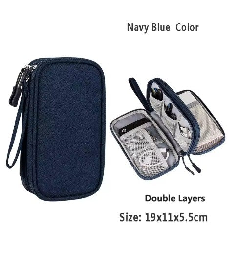 Travel Storage Case for Cords and Chargers