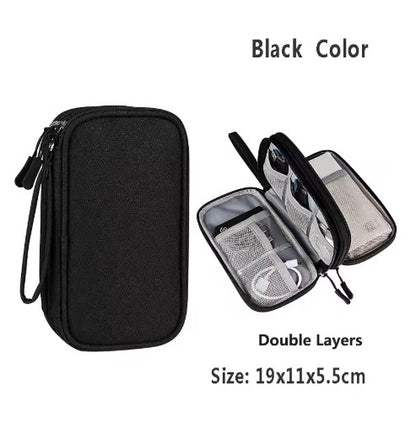 Travel Storage Case for Cords and Chargers