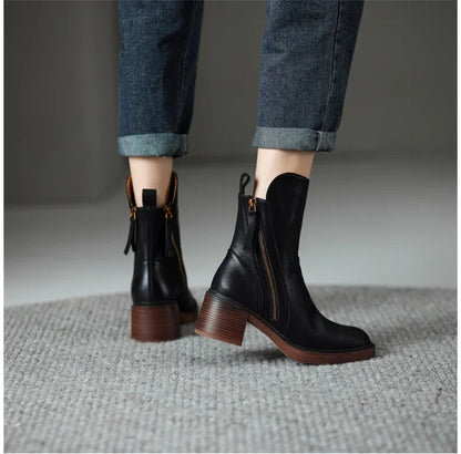 Sonia™ | Premium Leather Ankle Boots