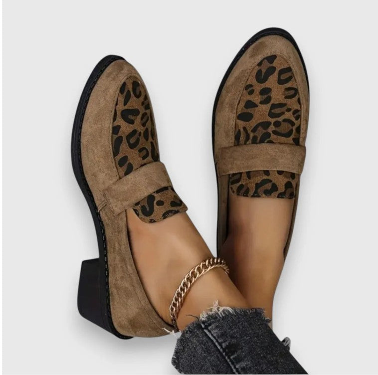 Lucinda - Elegant Leopard Print Loafer