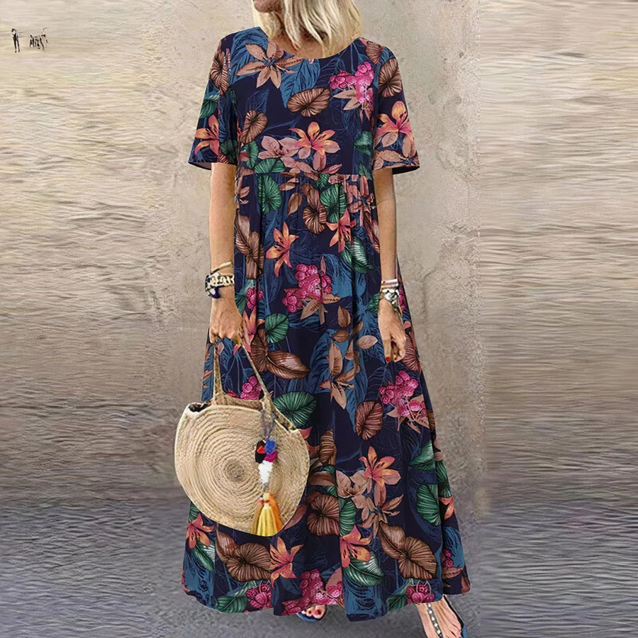 Lena ™ | Vibrant Floral Maxi Dress